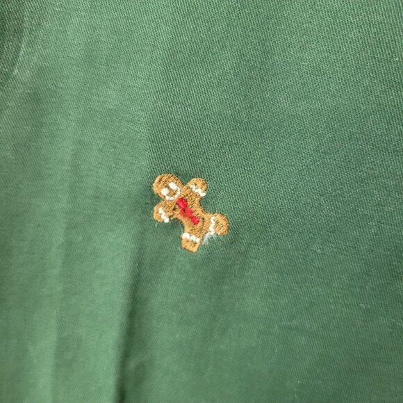 Charleston Threads Pants Men’s 36x30 Green Chino Embroidered Christmas Holiday - Picture 6 of 10